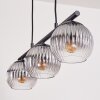 Koyoto Lámparas suspendidas, Luminarias esféricas, Lámparas colgantes Transparente, Ahumado, 3 luces