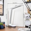 Vringelby Lámparas de escritorio, Lámparas de mesa, Lámpara lectura LED Plata, Blanca, 1 luz