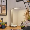 Vringelby Lámparas de escritorio, Lámparas de mesa, Lámpara lectura LED Plata, Blanca, 1 luz