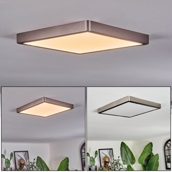 Finsrud Plafones, Panel LED Plata, 1 luz