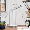 Munkdrup Lámparas de mesa, Lámpara lectura LED Blanca, 1 luz