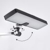 Pedreiras Lámparas de escritorio, Lámparas de mesa, Lámpara lectura LED Negro, Plata, 1 luz