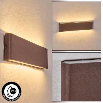 Gamas Aplique de exterior, Apliques, Spot de pared Color óxido, 1 luz