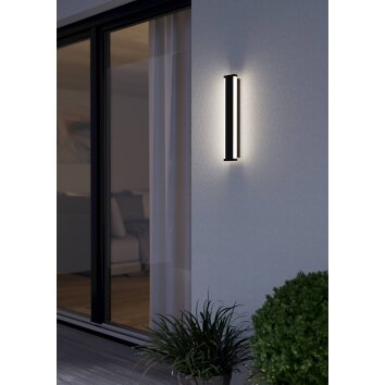 Lámparas Eglo NEVIANO Aplique de exterior LED Negro, 2 luces