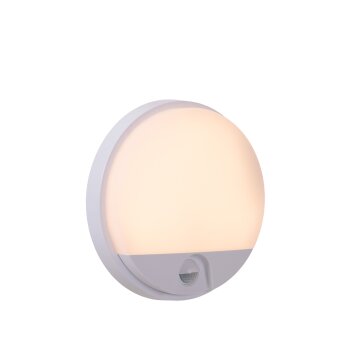 Lámparas Lucide IR Aplique de exterior LED Blanca, 1 luz, Sensor de movimiento