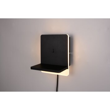 Lámparas Trio Fairfield Apliques LED Negro, 1 luz