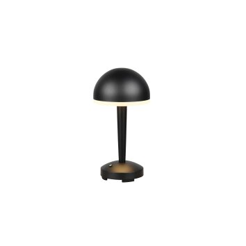 Lámparas Reality Mendorez Lámparas de mesa LED Negro, 1 luz