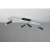 Lámparas Trio Zeno Plafones LED Aluminio, 5 luces, Mando a distancia