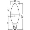 Lámparas Osram E14 7.5 Watt blanco cálido 806 Lumen