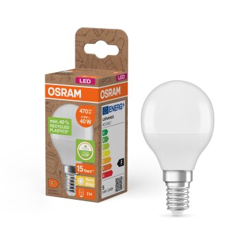 Lámparas Osram E14 4.9 Watt blanco cálido 470 Lumen