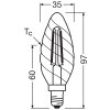 Lámparas Osram E14 2.8 Watt blanco cálido regulable 250 Lumen