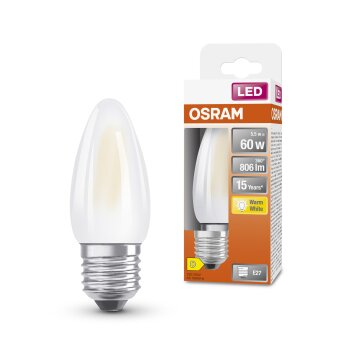 Lámparas Osram E27 5.5 Watt blanco cálido 806 Lumen