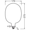 Lámparas Osram E27 7.3 Watt blanco cálido regulable 806 Lumen