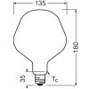 Lámparas Osram E27 7.3 Watt blanco cálido regulable 806 Lumen