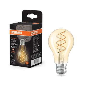 Lámparas Osram E27 8 Watt blanco cálido regulable 806 Lumen