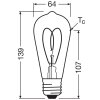 Lámparas Osram E27 7.2 Watt blanco cálido regulable 806 Lumen