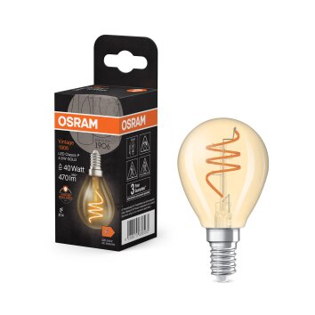 Lámparas Osram E14 4.9 Watt blanco cálido 470 Lumen