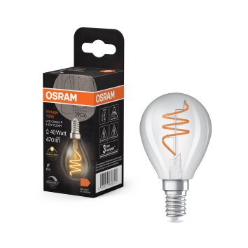 Lámparas Osram E14 4.6 Watt blanco cálido regulable 470 Lumen