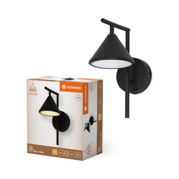 Lámparas Ledvance DECOR Plafones y apliques / Lámparas de techo y pared LED Negro, 1 luz