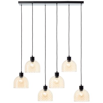 Lámparas Brilliant Casto Lámparas colgantes Negro, 6 luces