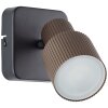 Lámparas Brilliant Cadiz focos de pared LED Negro, 1 luz