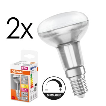 E14 LED 4.8 Watt blanco cálido regulable 345 Lumen