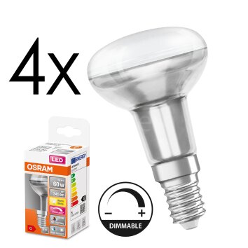 E14 LED 4.8 Watt blanco cálido regulable 345 Lumen