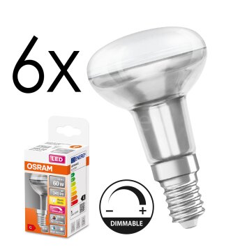 E14 LED 4.8 Watt blanco cálido regulable 345 Lumen