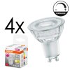 GU10 LED 3.7 Watt blanco cálido regulable 230 Lumen