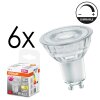 GU10 LED 3.7 Watt blanco cálido regulable 230 Lumen