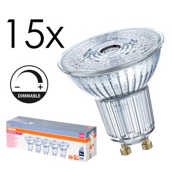 GU10 LED 4.5 Watt blanco cálido regulable 350 Lumen