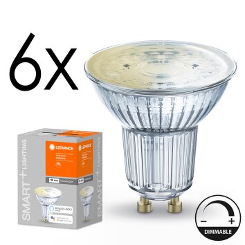 GU10 LED 5 Watt blanco cálido regulable 350 Lumen