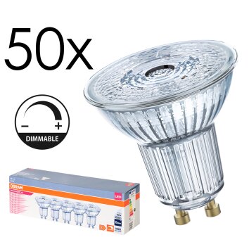 GU10 LED 4.5 Watt blanco cálido regulable 350 Lumen