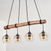 Koyoto Lámparas suspendidas, Luminarias esféricas, Lámparas colgantes Crudo, Negro, 4 luces