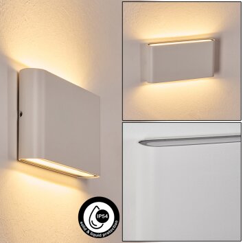 Gamas Aplique de exterior, Lámpara Up & Down, Apliques Blanca, 1 luz