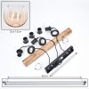 Koyoto Lámparas suspendidas, Luminarias esféricas, Lámparas colgantes Crudo, Negro, 3 luces