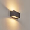 Brydebjerg Aplique de exterior, Lámpara Up & Down, Apliques LED Negro, 1 luz