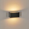 Brydebjerg Aplique de exterior, Lámpara Up & Down, Apliques LED Negro, 1 luz