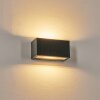 Brydebjerg Aplique de exterior, Lámpara Up & Down, Apliques LED Negro, 1 luz