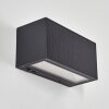 Brydebjerg Aplique de exterior, Lámpara Up & Down, Apliques LED Negro, 1 luz