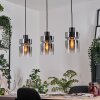 Hasvik Lámparas suspendidas, Lámparas colgantes Cromo, Negro, 3 luces