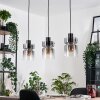 Hasvik Lámparas suspendidas, Lámparas colgantes Cromo, Negro, 3 luces