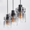 Hasvik Lámparas suspendidas, Lámparas colgantes Cromo, Negro, 3 luces