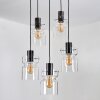 Hasvik Lámparas suspendidas, Lámparas colgantes Cromo, Negro, 5 luces