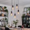 Hasvik Lámparas suspendidas, Lámparas colgantes Cromo, Negro, 5 luces