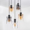 Hasvik Lámparas suspendidas, Lámparas colgantes Cromo, Negro, 5 luces