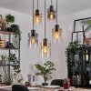 Hasvik Lámparas suspendidas, Lámparas colgantes Cromo, Negro, 5 luces