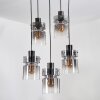 Hasvik Lámparas suspendidas, Lámparas colgantes Cromo, Negro, 5 luces