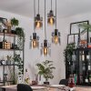 Hasvik Lámparas suspendidas, Lámparas colgantes Cromo, Negro, 5 luces