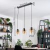 Hasvik Lámparas suspendidas, Lámparas colgantes Cromo, Negro, 3 luces